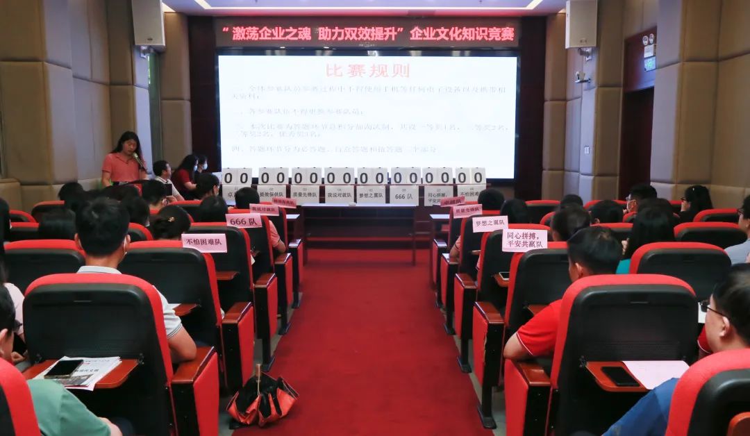 激荡企业之魂 助力双效提升——白云山K8凯发公司成功进行企业文化知识较量